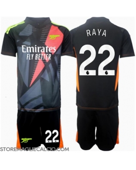 Arsenal David Raya #22 Portiere Maglia Gara Terza Repliche 2024-25 Bambino